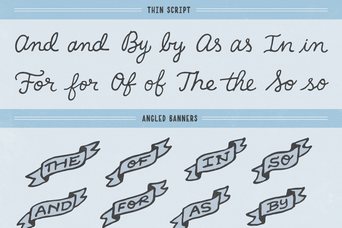 Preps, Cons, & Articles Lettering, an Illustration by Satchel & Sage (Photo 2 of 3)