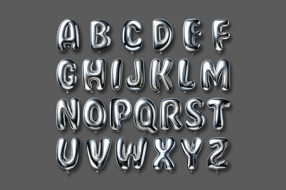 Foil Balloon - Letters & Numbers, an Object Graphic by Avelina Studio (Photo 2 of 5)