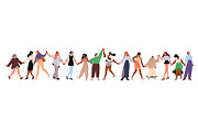 Diverse happy women group, a Person Illustration by PaperTrident (Thumbnail 1 of 5)