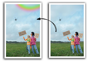 SALE!110 Rainbow Photo Overlay