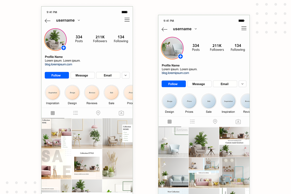15 Instagram Templates for feeds, a Social Media Template by KaluginaWEB (Photo 6 of 6)