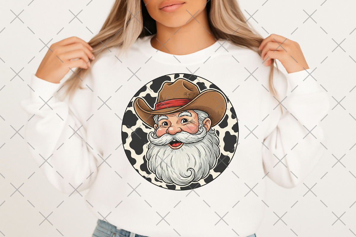 Cowboy Santa Claus PNG, an Illustration by Craft Nest (Photo 5 of 6)