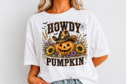 Howdy Pumpkin Halloween PNG, Fall, a Seasonal Illustration by Libby Wishes (Thumbnail 3 of 3)