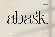 Abask - Modern Ligatures Font, a Serif Font by Nirmana Visual (Thumbnail 1 of 12)