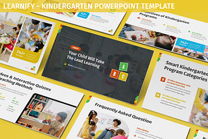 Learnify - Kindergarten Powerpoint, a Presentation Template by SlideFactory