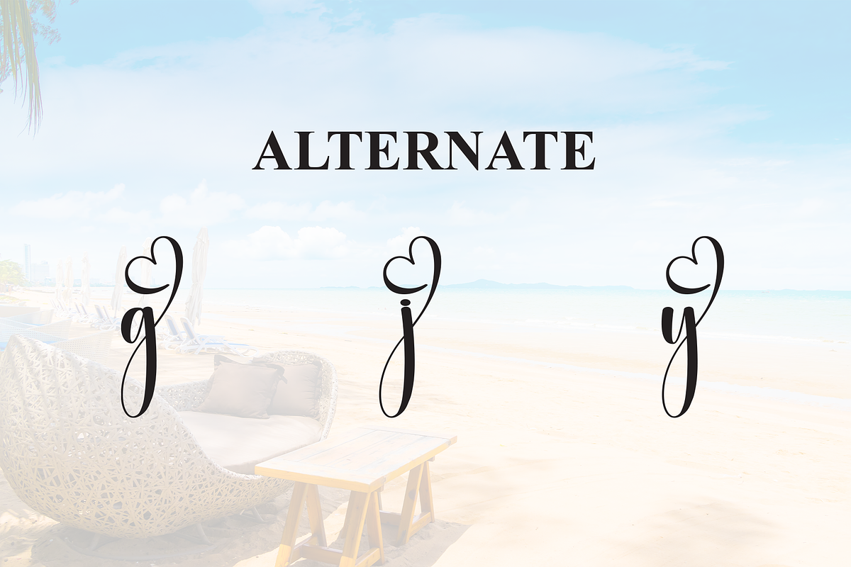 Holiday | Script Font, a Handwritten Font by Scratchones (Photo 8 of 9)