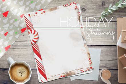 Peppermint Baker Stationery