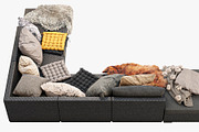 Brown Jordan 4M outdoor wicker sofa, a Furniture 3D Model by 3dmitruk (Thumbnail 17 of 27)