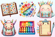 Cute Back to School Watercolor PNG, a Graphic by CitraGraphics (Thumbnail 3 of 4)