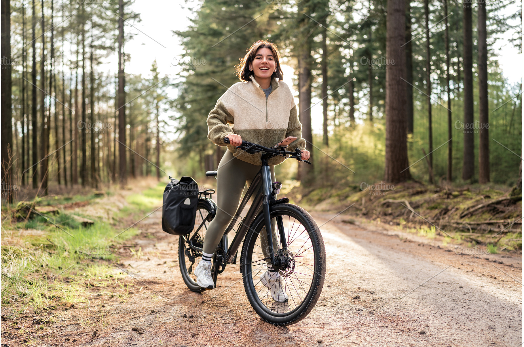 Forest Rush Glow. A young woman, a Person Photo by AD Stock Images