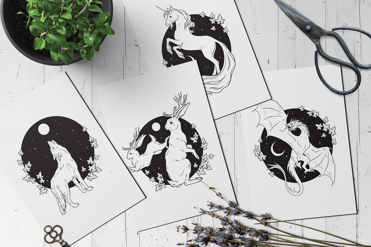 Fairy Tale hand drawn vector arts, an Illustration by Croisy (Photo 2 of 7)
