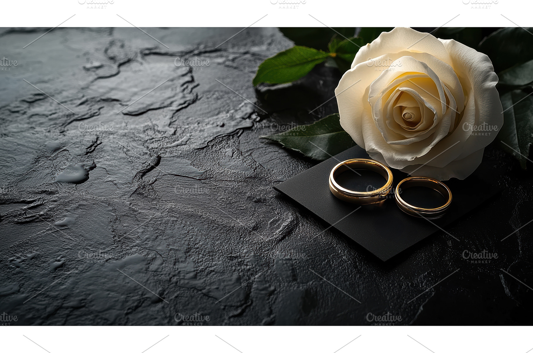 Elegant gold wedding rings with, a Photo by Rodica Ciorba