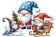 Cute Christmas Gnome Sublimation Bun, an Illustration by Designworld (Thumbnail 6 of 6)