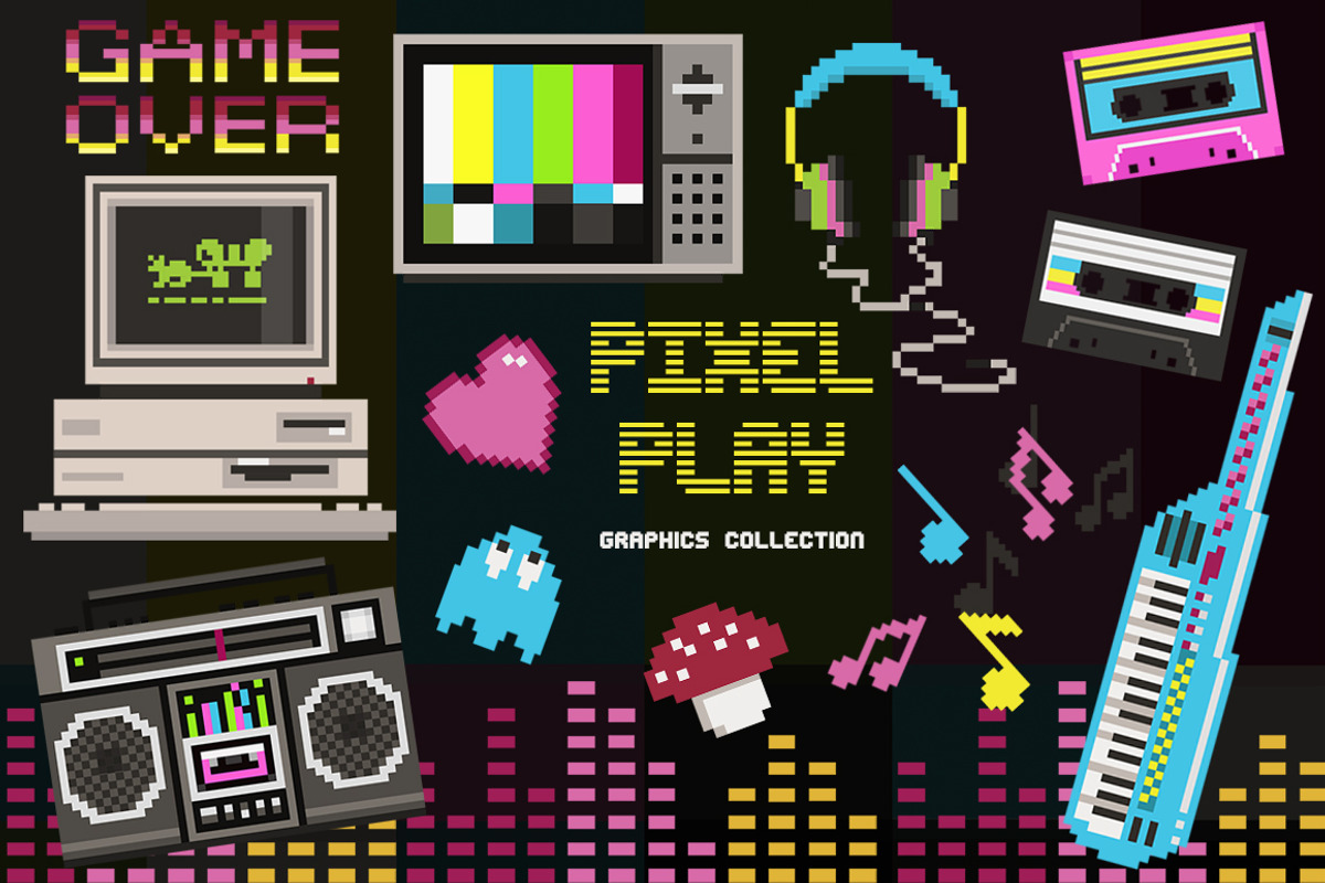 Entertainment Pixel Clip Art Collect, a Person Illustration by Dapper Dudell (Photo 1 of 3)
