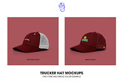 TRUCKER HAT MOCKUPS, a Hat Mockup by made_by_nope (Thumbnail 3 of 6)