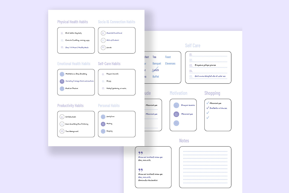 Weekly Daily Planner Layout, a Stationery Template by ContestDesign (Photo 3 of 3)