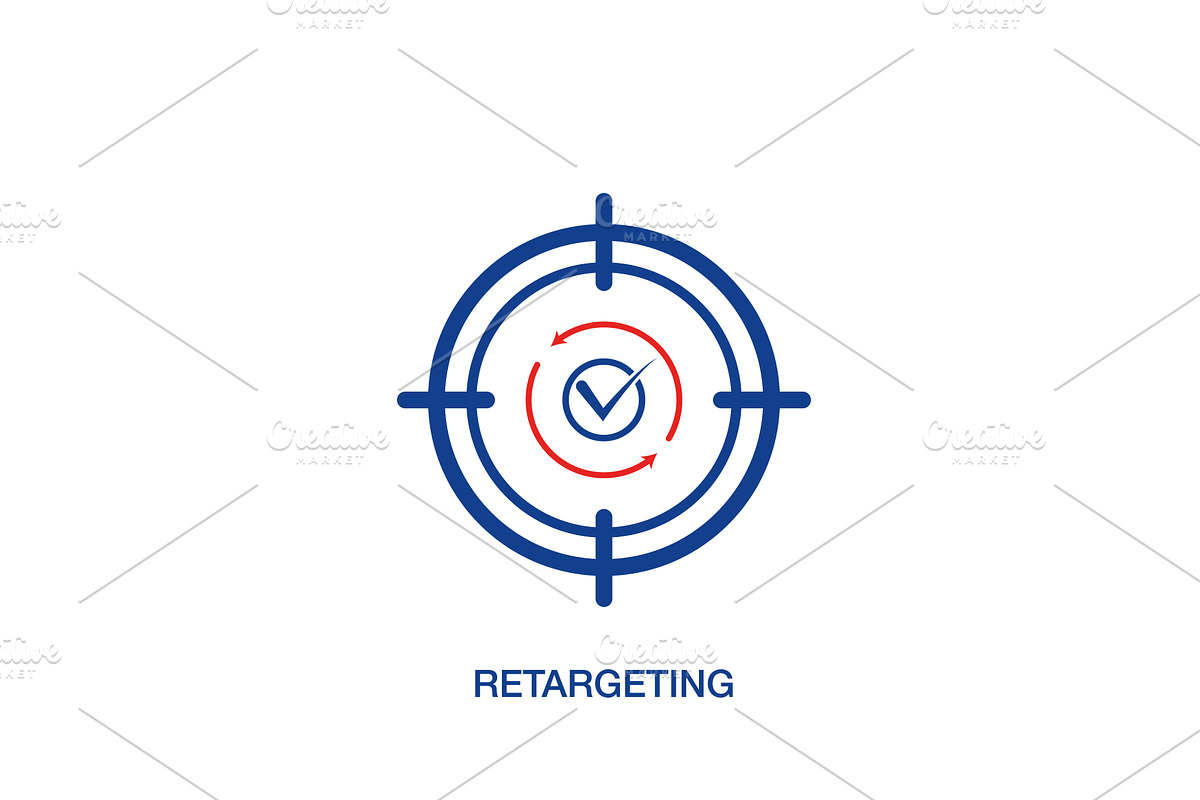 Retargeting and remarketing icon, a Technology Illustration by Vector Creator