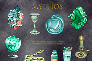 Watercolor Mythos Clipart Set, an Animal Illustration by ArtCreationsDesign (Thumbnail 3 of 9)