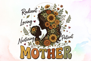 Retro Vintage Floral Mother's Day, a Seasonal Illustration by Sublimation Artist