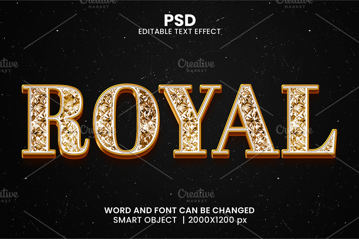 Royal Gold Text Effect Template PSD, a Layer Style Add-On by bdrobin (Photo 2 of 2)