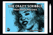 Scribble Brushes For Procreate, a Brush Add-On by Design Material Co. (Thumbnail 1 of 7)
