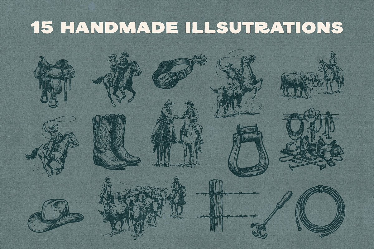 REDLODGE FONT DUO + Extra, a Handwritten Font by Davide Bassu (Photo 7 of 14)