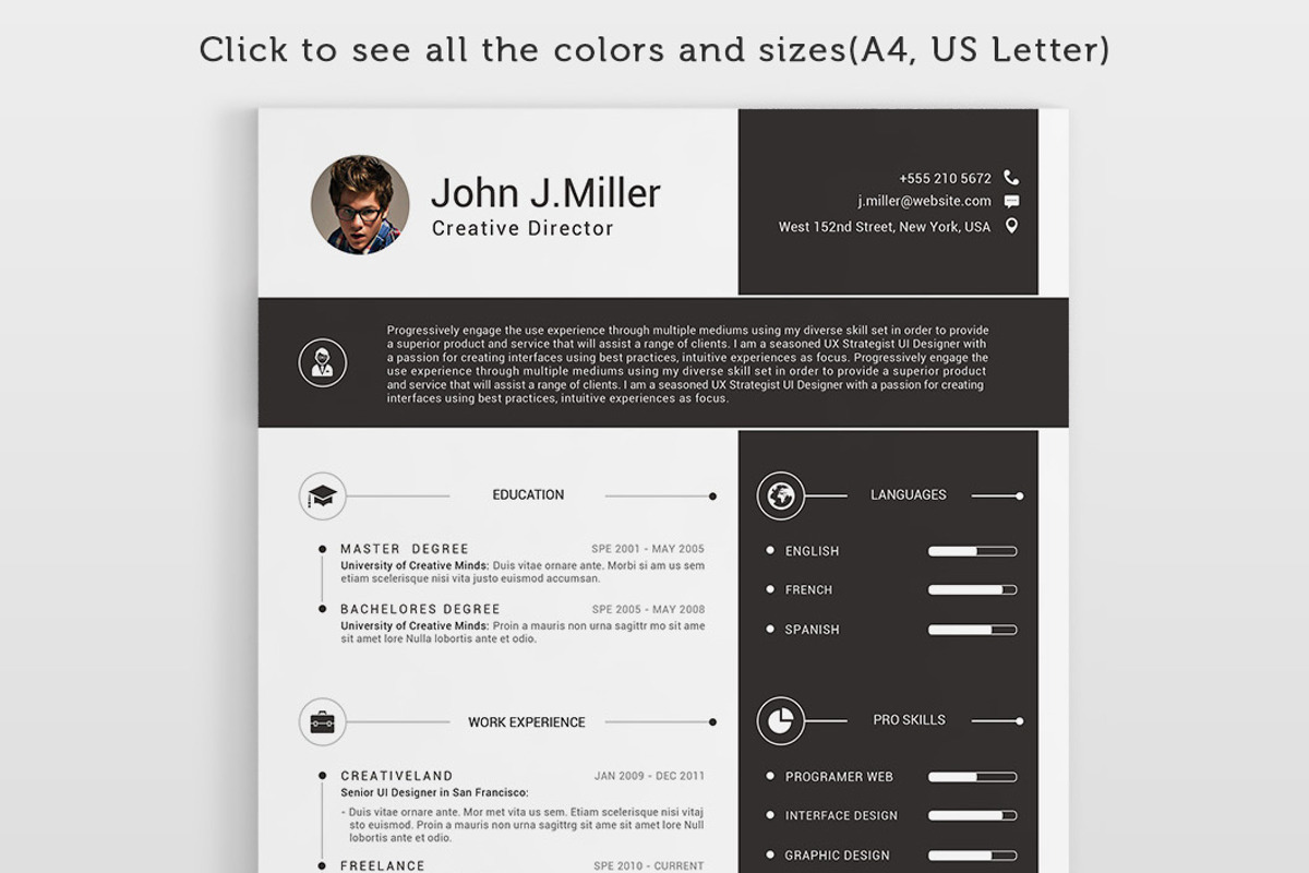 The Resume I, a Resume Template by CodePower (Photo 2 of 4)