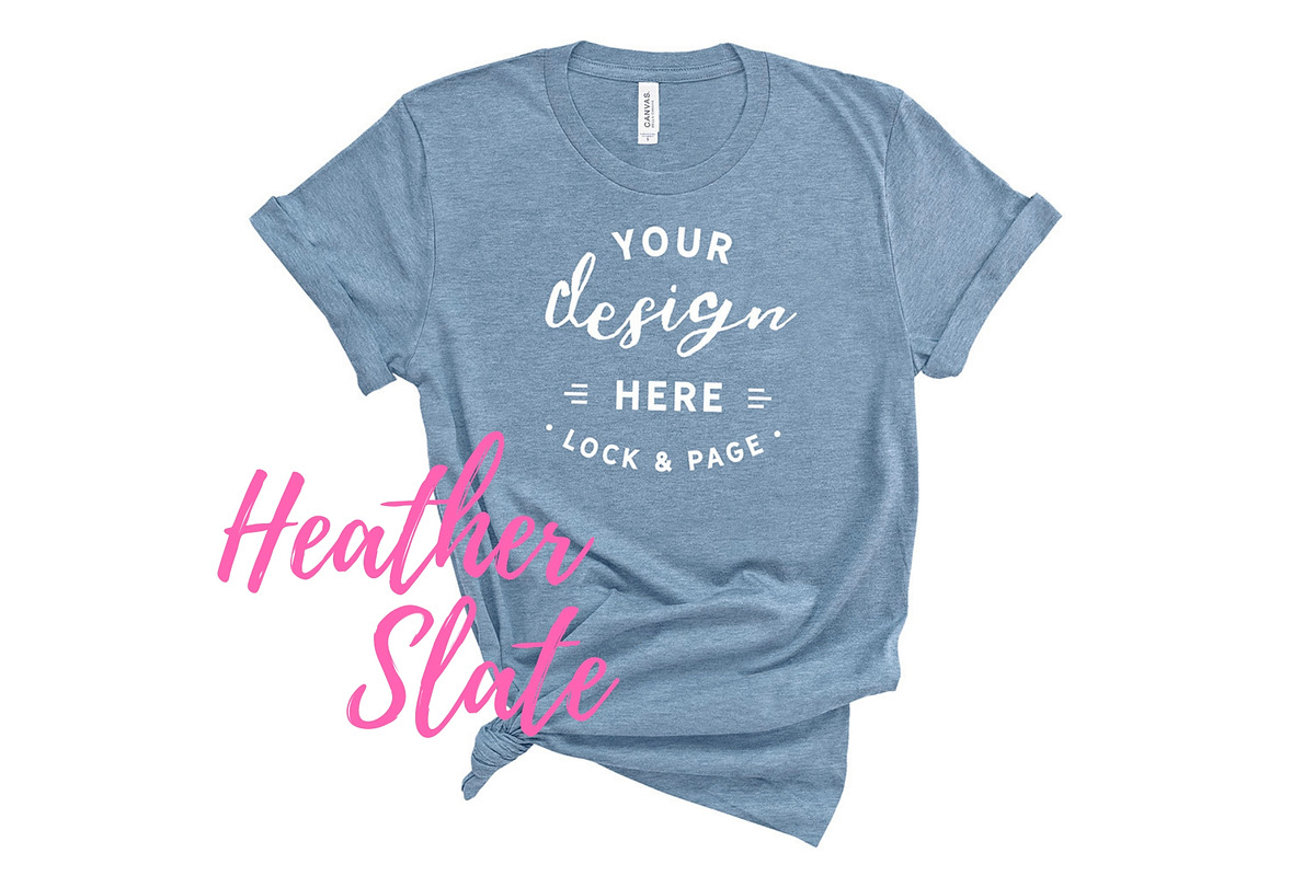 Bella Canvas TShirt Mockups On White, a Shirt Mockup by lock and page (Photo 26 of 92)