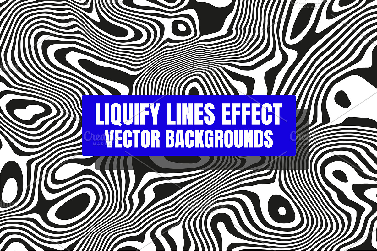 Liquify Lines Effect Backgrounds, a Background Graphic by alexdndz (Photo 1 of 5)