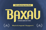 BAXAU | Display Hero Font, a Sans Serif Font by twinstd (Thumbnail 1 of 13)