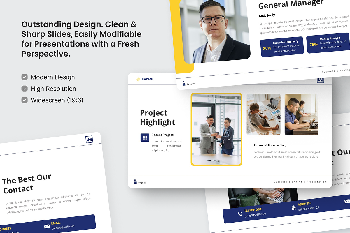 Leadme Business Planning Power Point, a Presentation Template by SquidPixey (Photo 3 of 6)