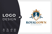 Royal Gown Logo Template, a Branding & Logo Template by LOGOMAGINE (Thumbnail 1 of 16)