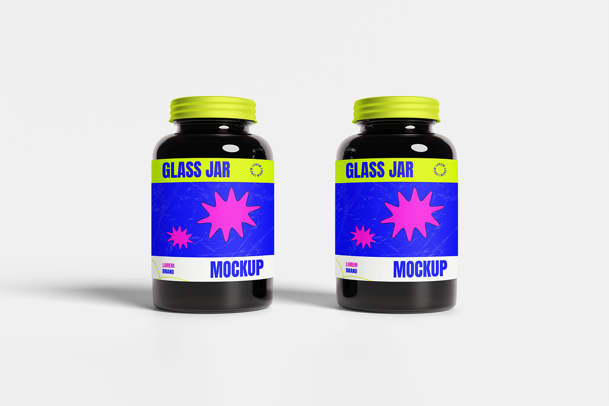 Glass Jar Mockup, a Packaging Mockup by Hazzpro_Std (Photo 4 of 5)
