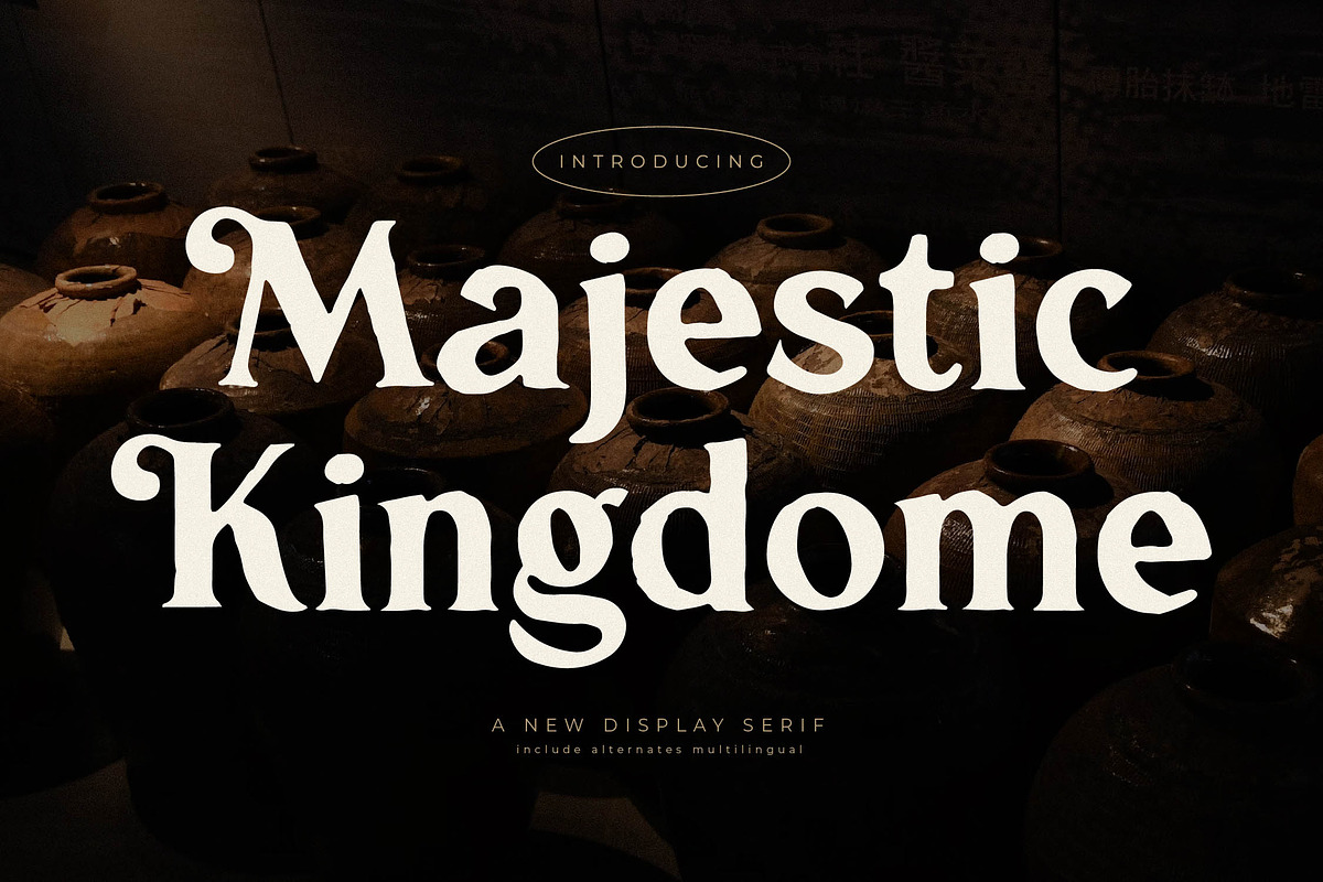 Majestic Kingdome New Display Serif, a Serif Font by Storytype Studio (Photo 1 of 15)