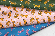 Tiger vector seamless patterns, a Pattern Graphic by Alenkakarabanova (Thumbnail 2 of 5)