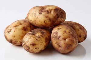 Freshly Harvested Potatoes Soil Cove, a Photo by Pixeness Studio
