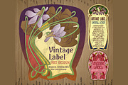 Label Art Nouveau - sets, a Decorative Illustration by Stanislav Kharchevskyi (Thumbnail 7 of 8)