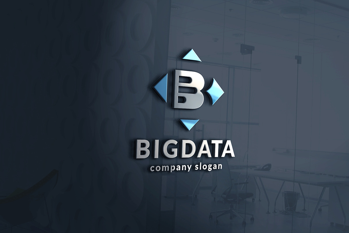 Big Data Letter B Logo, a Branding & Logo Template by Design_Planet (Photo 2 of 3)