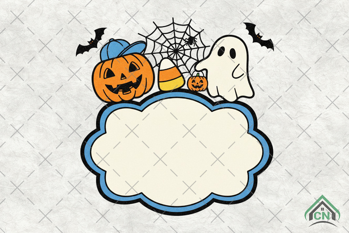 Personalized Ghost Pumpkin Halloween, an Illustration by Craft Nest (Photo 1 of 6)