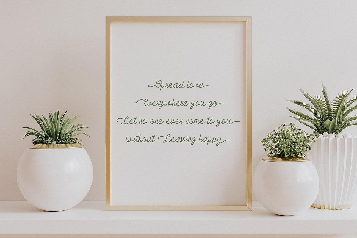 Yunita a Handwritten Script Font, a Script Font by Dawnside Graphic (Photo 3 of 11)