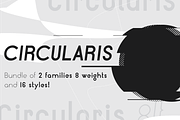 Circularis /bundle of 16 fonts/, a Sans Serif Font by JAF 34 (Thumbnail 1 of 7)