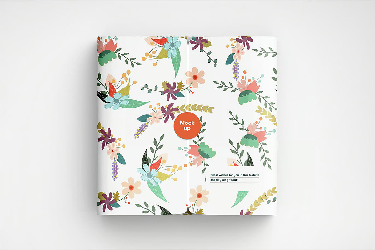 Square Paper Gift Box PSD Mockup, a Packaging Mockup by zphotographystudio (Photo 3 of 11)