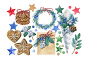 Christmas set, a Decorative Illustration by Watercolor life (Thumbnail 3 of 4)