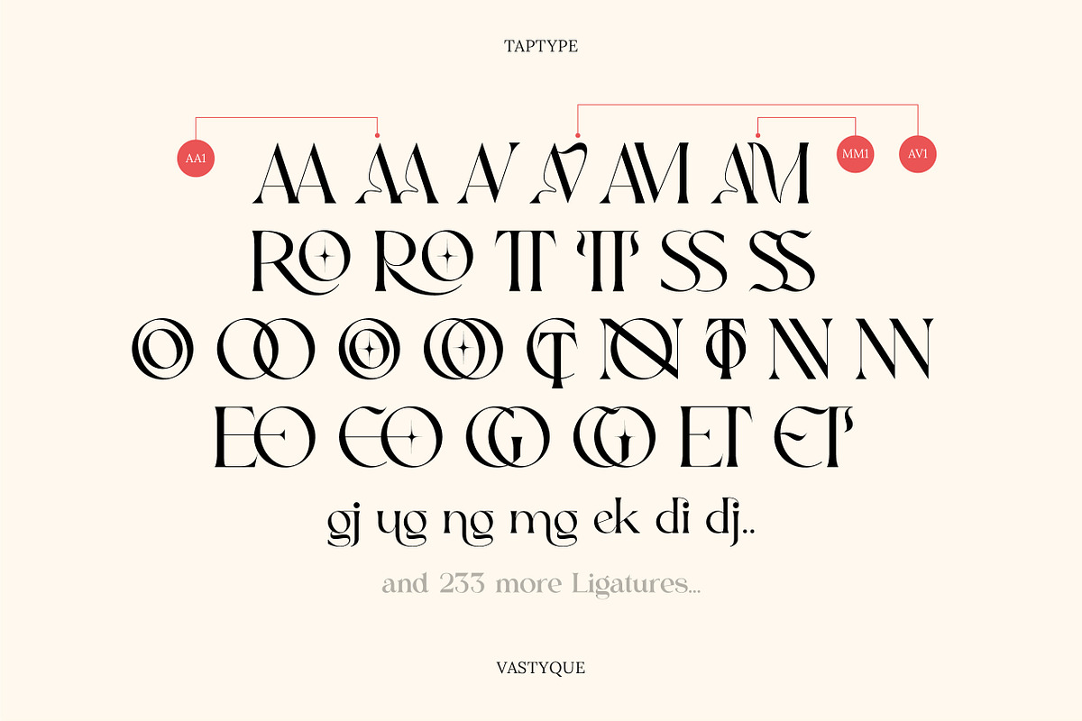 Vastyque - Modern Ligatures Serif, a Serif Font by Vesvocrea (Photo 11 of 12)