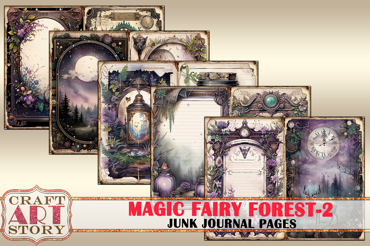 Magic fairy forest-2 Junk Journal, an Animal Illustration by CraftArtStory (Photo 3 of 6)