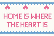 Stitching Love a cross-stitch font, a Font by Studio Indigo (Thumbnail 2 of 11)