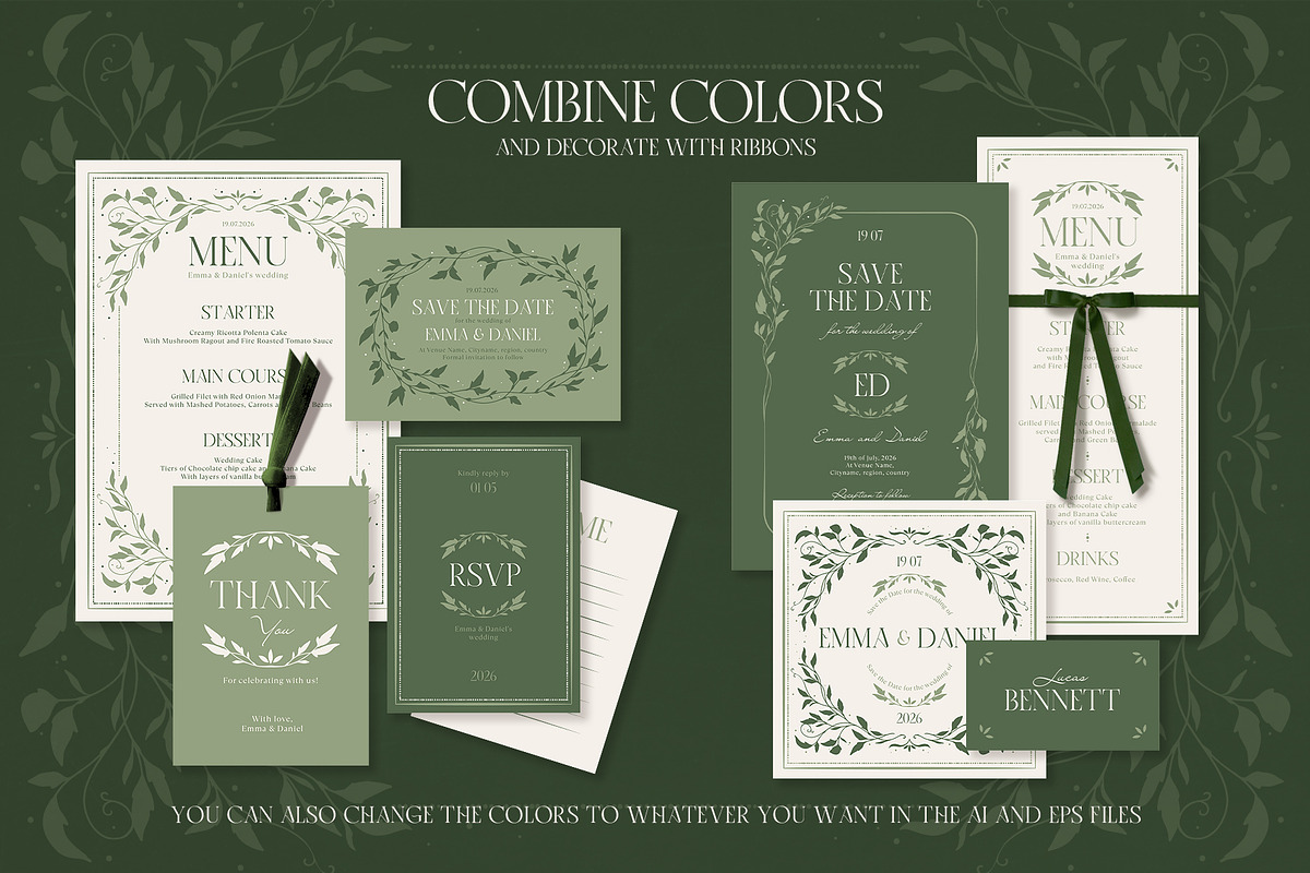 Elven Fairytale Wedding Suite, a Print Template by Garden in frame (Photo 6 of 11)