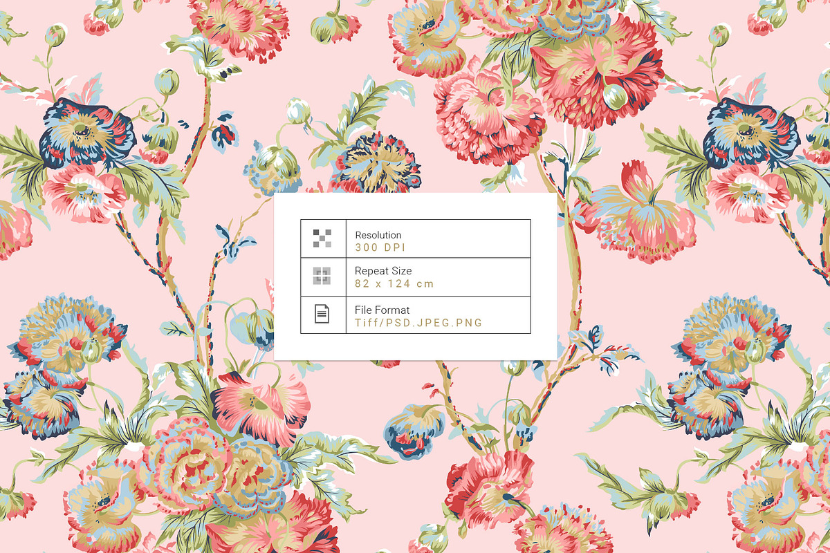 Hanami De Belle, Luxury Bold Florals, a Pattern Graphic by TSTUDIO (Photo 4 of 13)