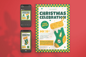 Christmas Celebration Flyer Set