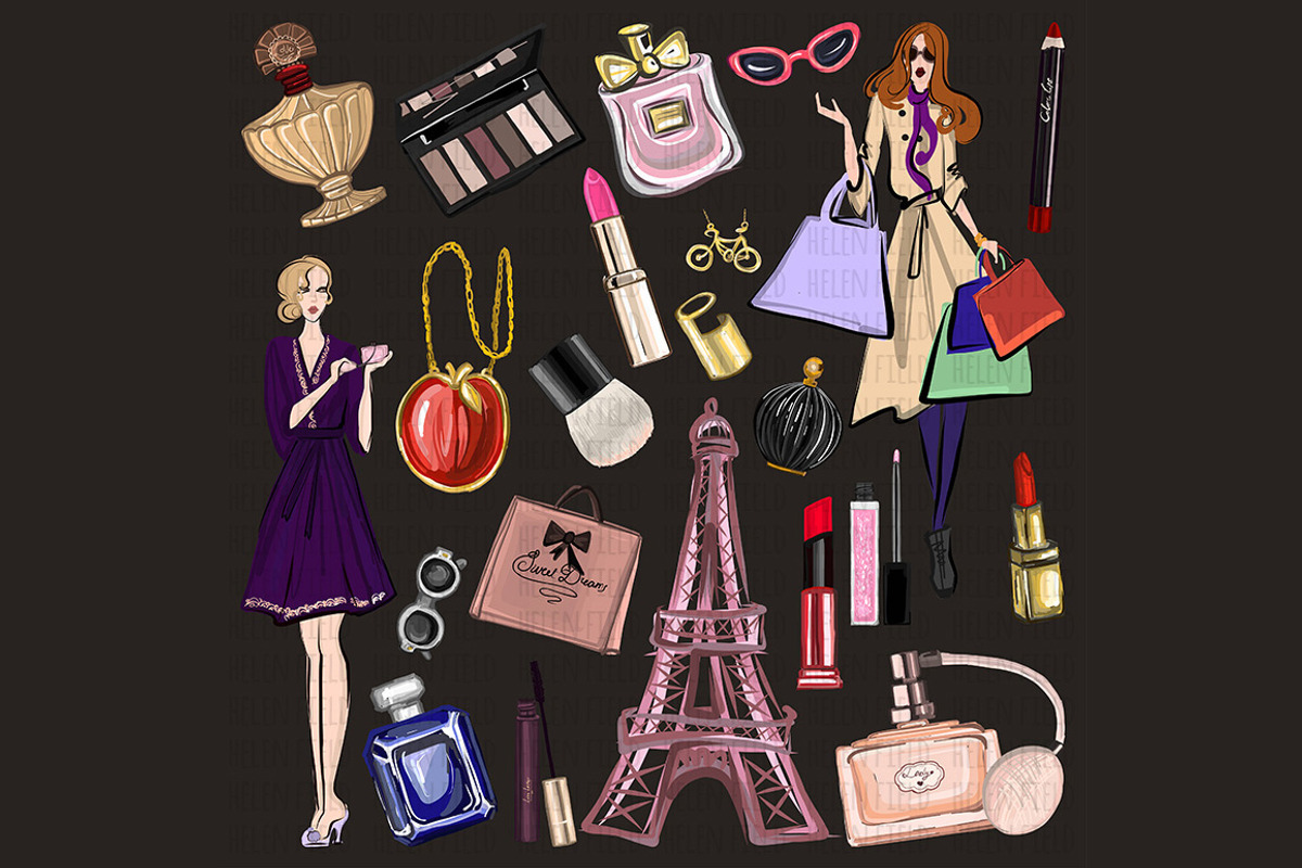 Digital watercolor perfume&cosmetics, an Illustration by Art Loft (Photo 15 of 17)